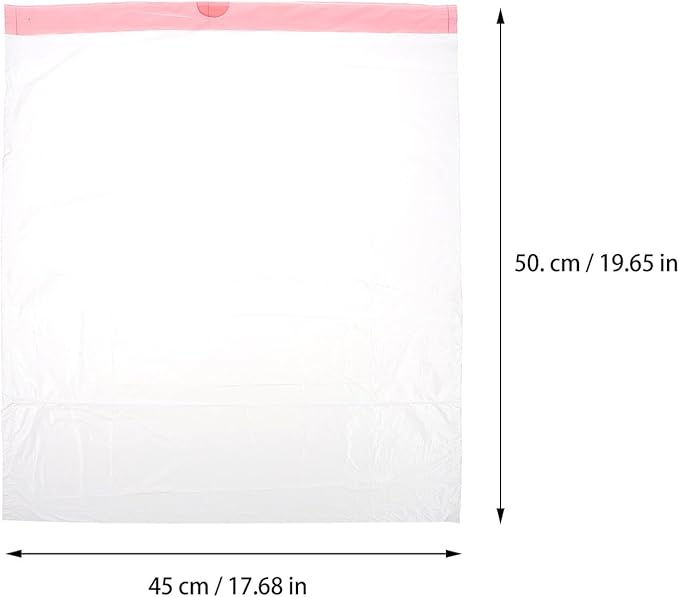 75pcs Disposable Drawstring Garbage Bags Thickened Plastic Waste Sacks for Home Kitchen Bathroom Large Capacity White Refuse Liners for Living Office