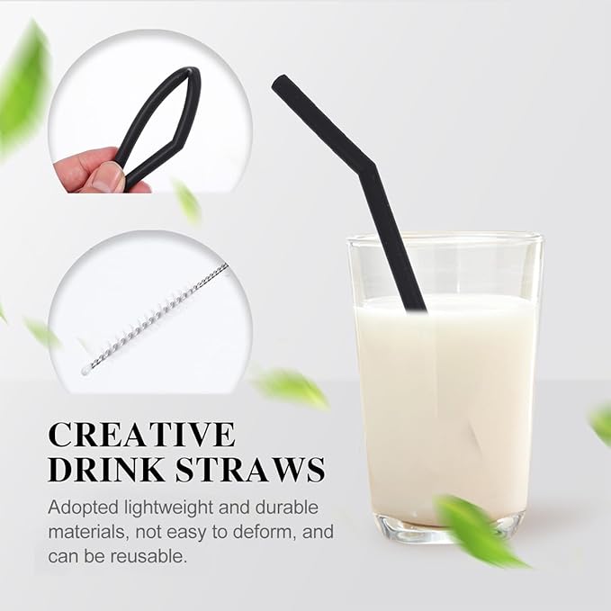 16pcs Straw Cleaning Tool with Long Nylon Bristle Brushes for Drinking Straws Tubes Bottles and Narrow Pipes Wire Hanging for Easy Storage
