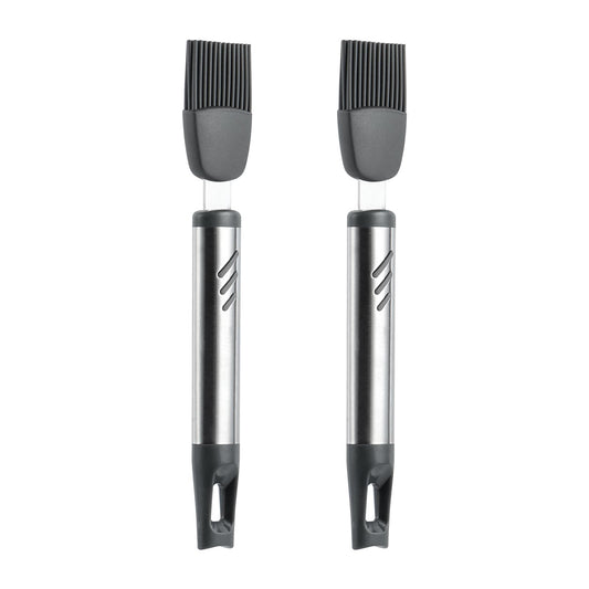 Lebabo Silicone Basting Brush, 7.67 Inch Pastry Brush For Baking Barbecue, Heat Resistant Grill Brush For Oil And Sauce, Comfortable Grip, BPA Free and Dishwasher Safe (2 Pcs)
