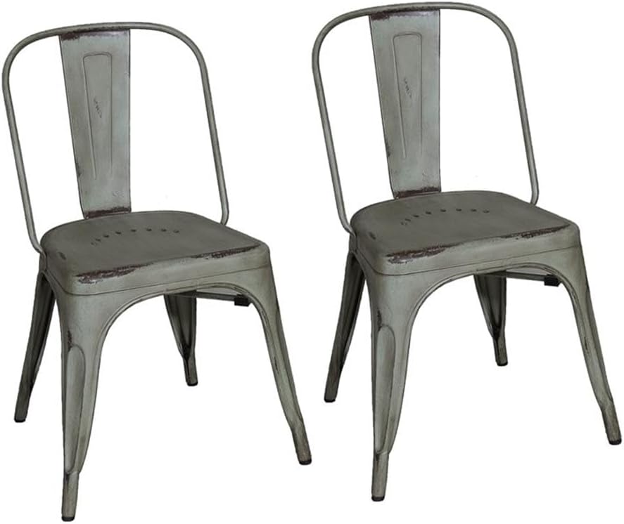LIBERTY FURNITURE INDUSTRIES, INC. Bow Back Side Chair - Green-Set of 2