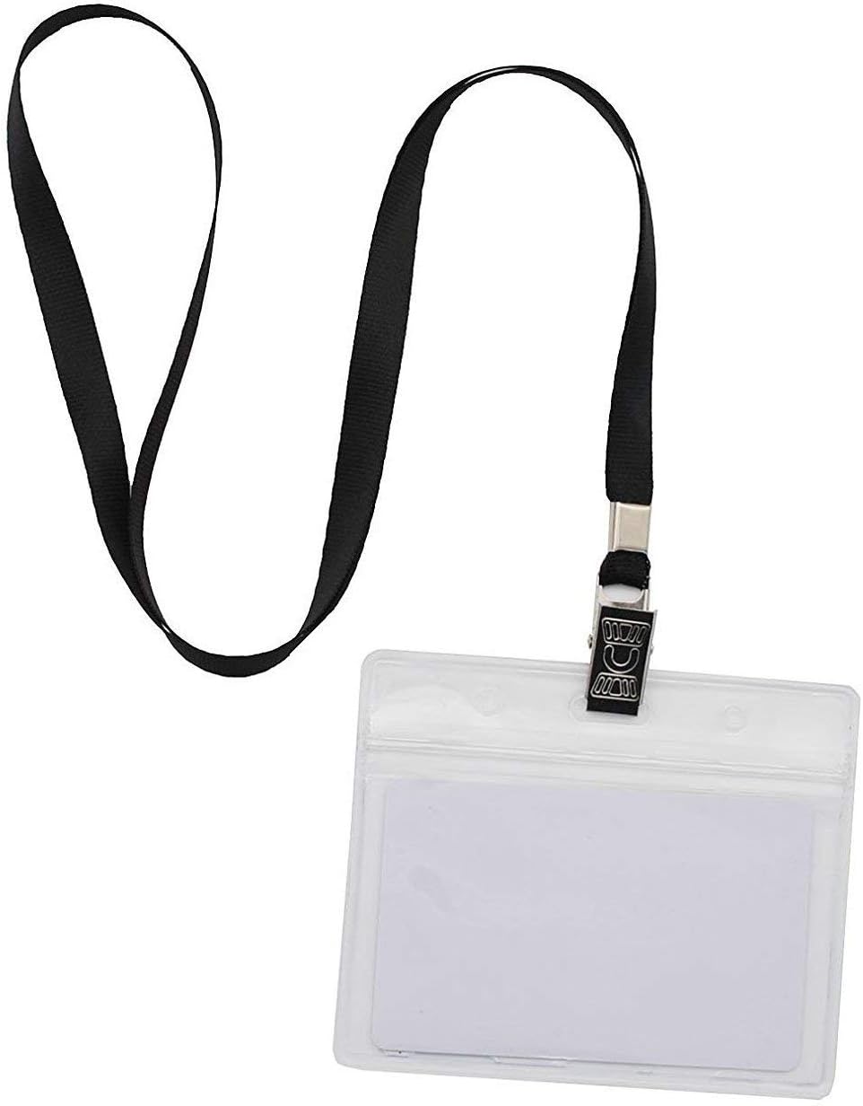 Beebel Purple Lanyards 100 Pack Nylon Flat Badge Lanyard for Id Badge Name Tag (Purple, 100 Pack)