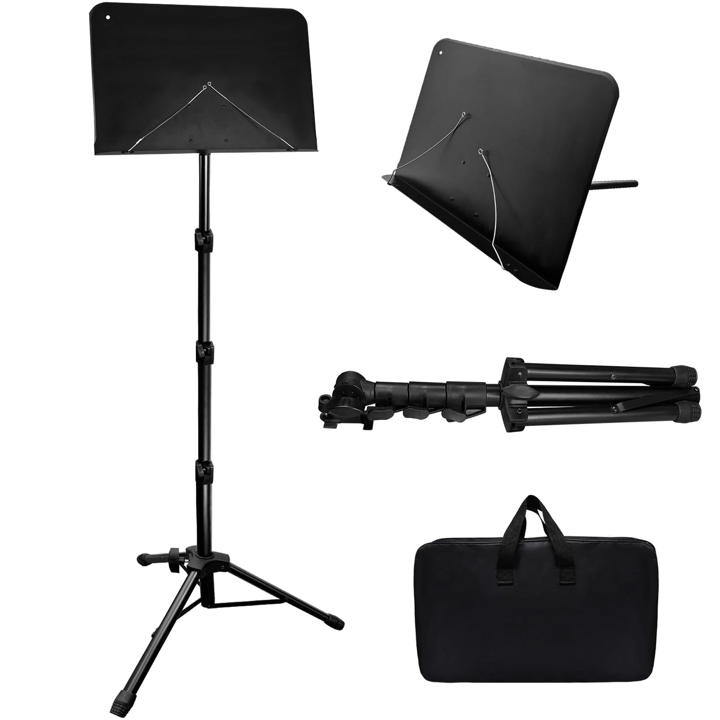 HOLANHING 70IN Sheet Music Stand, Tall Music Stand for Sheet Music Height- Adjustable Music Sheet Stand with Carrying Bag for Gu