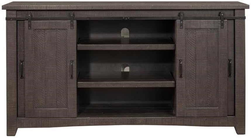 Martin Svensson Home Sierra 65" Solid Wood TV Stand, Grey