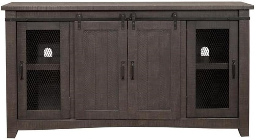 Martin Svensson Home Sierra 65" Solid Wood TV Stand, Grey
