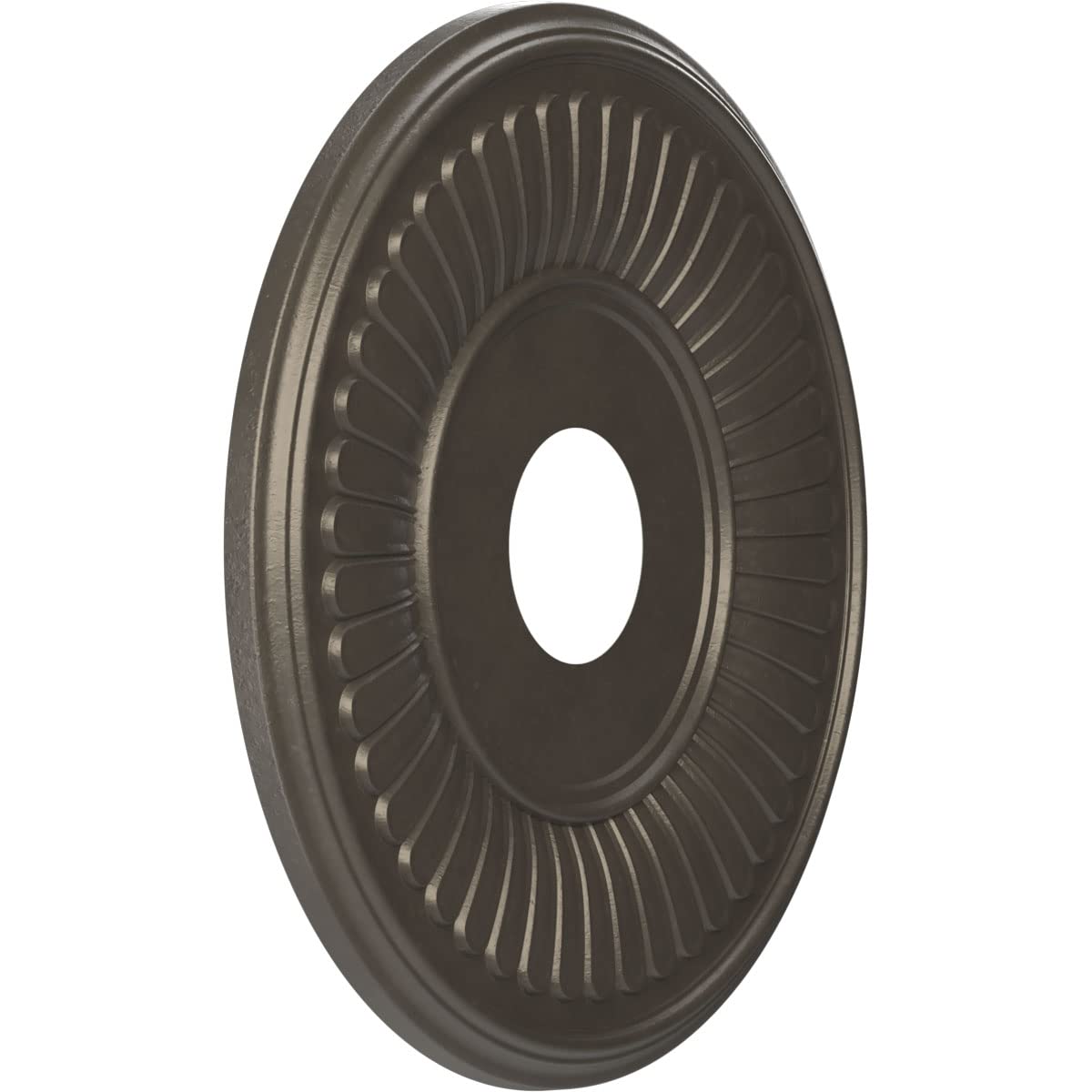 Ekena Millwork Cmp16Bedst Berkshire Thermoformed Pvc Ceiling Medallion (Fits Canopies Up To 7), 16Od X 3 1/2Id X 1P, Universal A