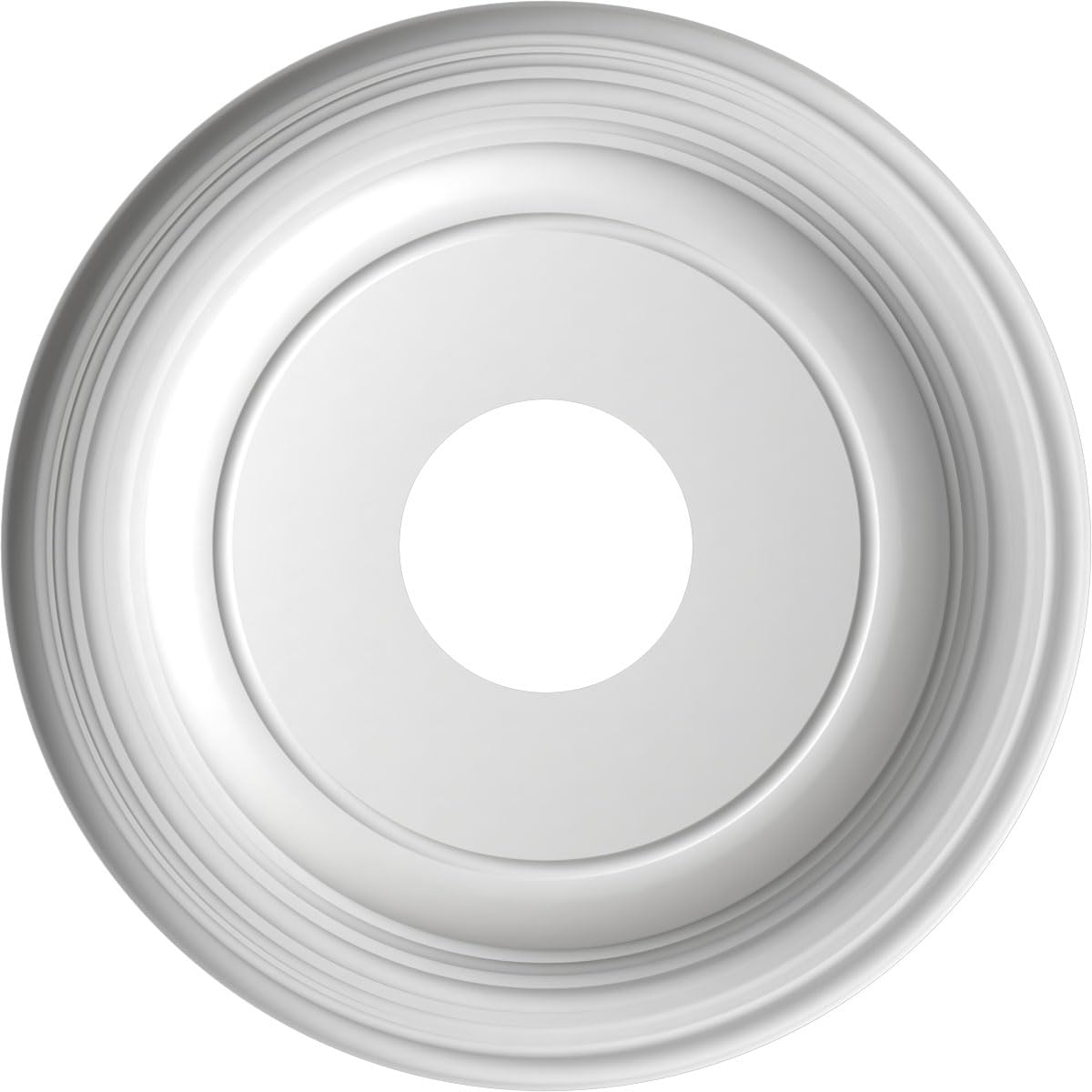 13Od X 3 1/2Id X 1 1/4P Traditional Thermoformed Pvc Ceiling Medallion (Fits Canopies Up To 7 1/2), Universal Aged Metallic Vint