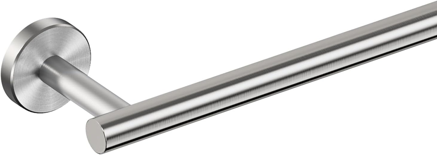 FORIOUS Towel Bar Wall Mounted, Stainless Steel Towel Racks for Bathroom, Includes Wall Mounting Hardware (Stainless Steel, 23 Inch)