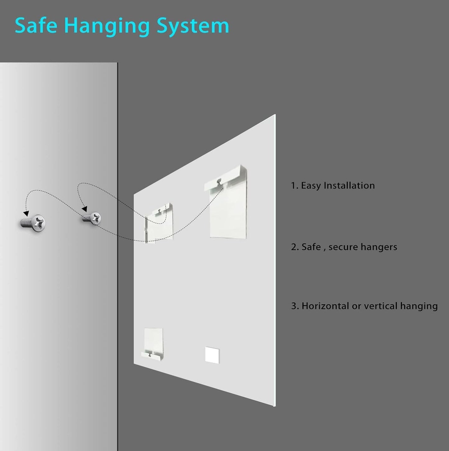 30x36 Inch Bathroom Mirror Frameless Beveled Edge Rectangle Wall Mirror Explosion Proof and Shatterproof Bathroom Vanity Mirror Wall Mounted Hang Firmly (Horizontal or Vertical)