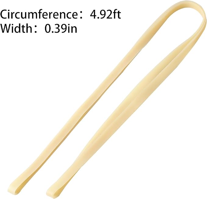 Thick Rubber Bands for 95-96 Gallon Trash Cans(Value 6 Pack,Beige)