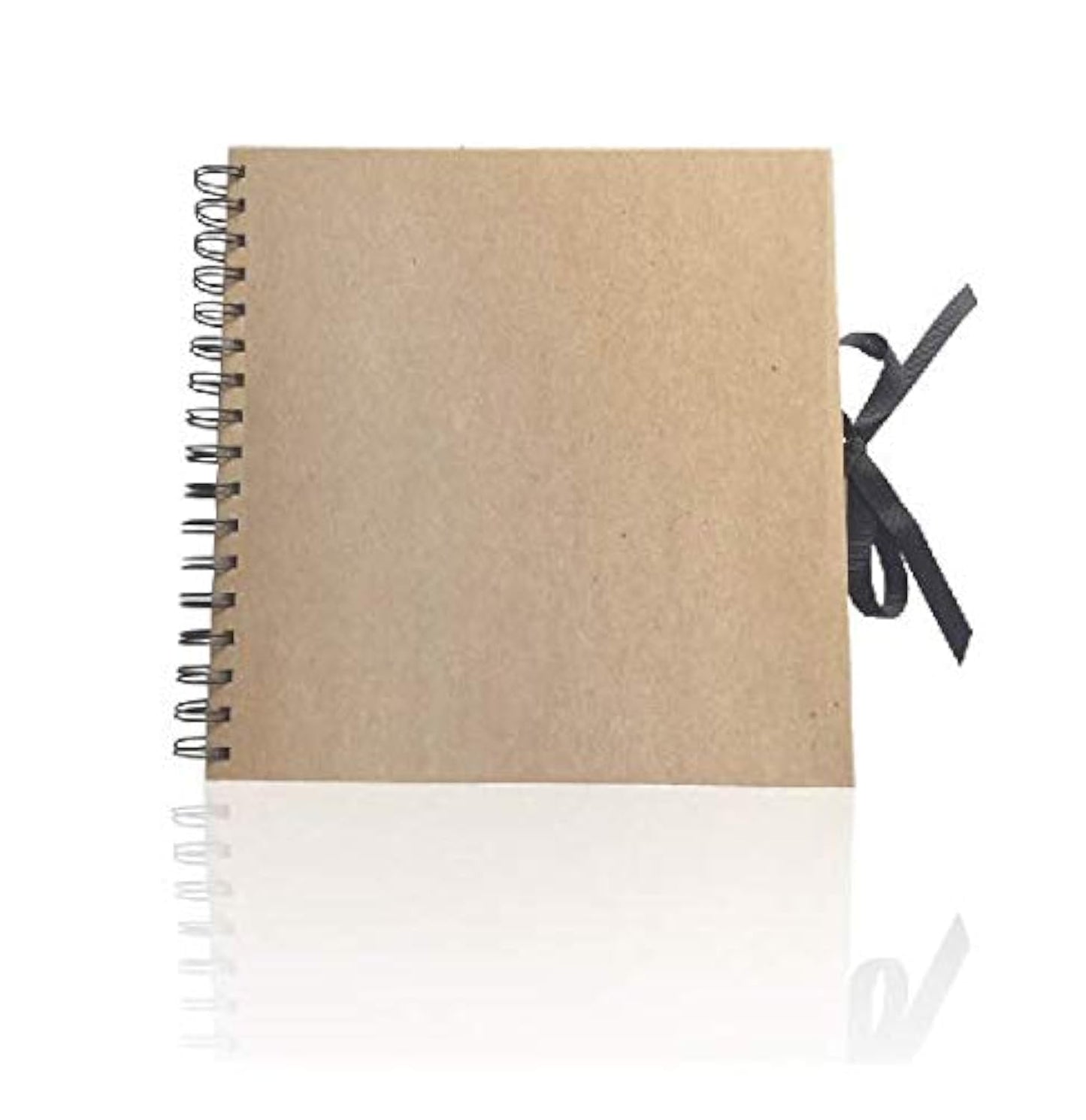 DIY Scrapbook Photo Album Kraft Paper Cover with Adhesive Pellets for Anniversary Wedding Travelling (No lettering on the cover)