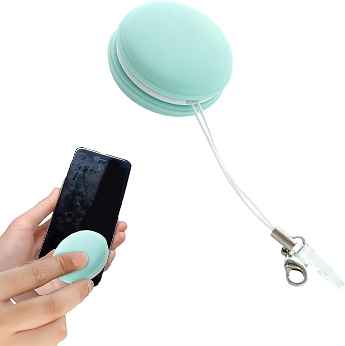 Cell Phone Cleaner and Glass Cleaning Pendant, Portable Phone Wipe Ball for Electronic Screens, Car Window, Computer, Laptop, Keyboard, Camera, Outdoor Use