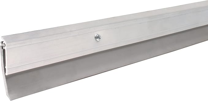 M-D Building Products 05413 All-Season Door Sweep, Heavy Duty Aluminum and Vinyl, Ideal for Residential & Commercial Use, Easy Installation, Ensure Comfort and Save Energy (48 Inch, Silver)