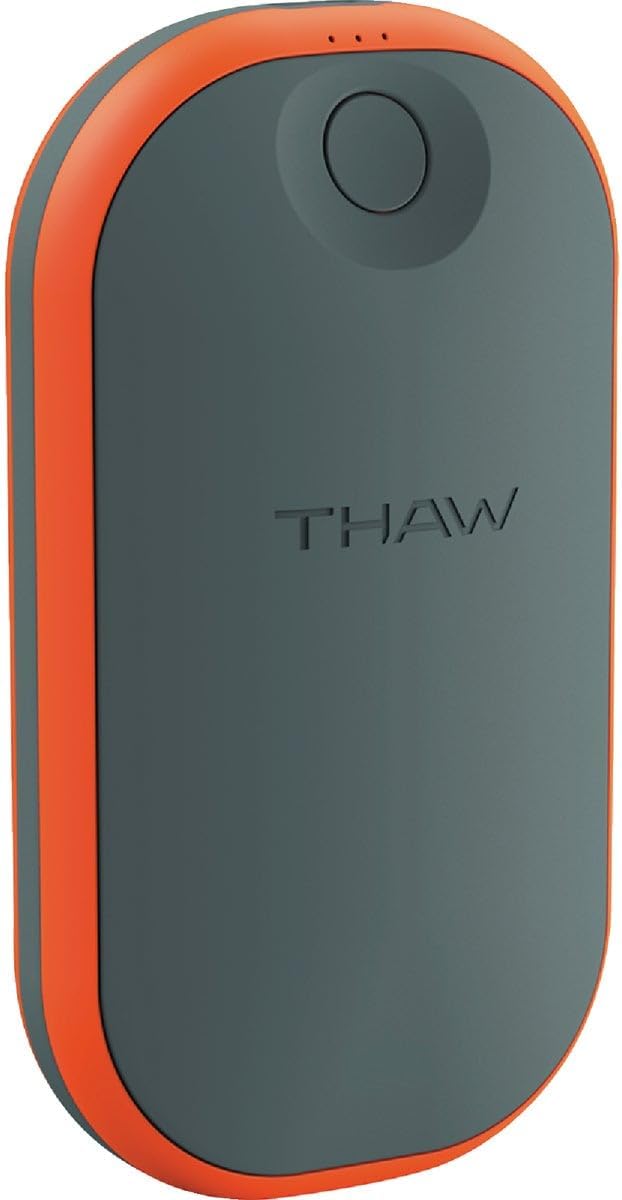 THAW Rechargeable Hand Warmer | Hand Warmer & Power Bank Fits in Jacket/Coat Pocket Easily | Great for Hunting, Sports, Camping, Outdoors | 3 Levels of Relaxing Heat