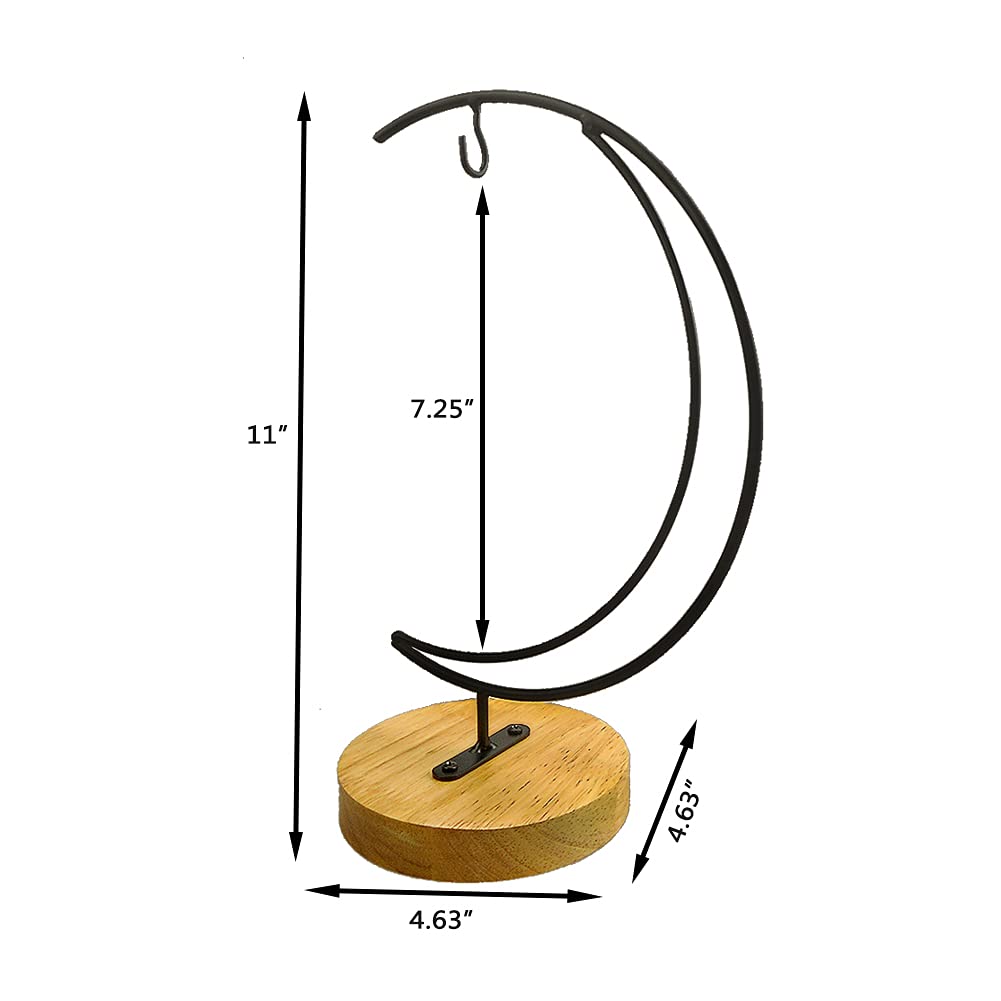 YY YEARCHY Ornament Display Stand Iron Pothook Stand for Hanging Globe Air Plant Terrarium, Witch Ball, Christmas Ornament and Home Wedding Decoration(11*4.63", 1PCS)