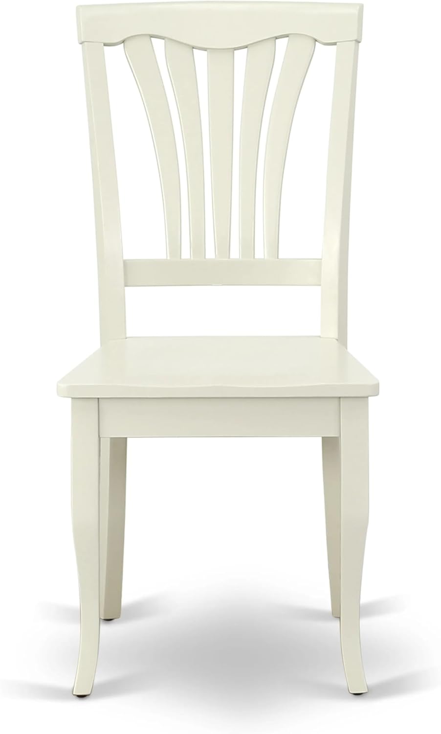 East West Furniture ANAV3-LWH-W 3 Piece Dining Table Set for Small Spaces Contains a Round Kitchen Table with Pedestal and 2 Kitchen Dining Chairs, 36x36 Inch, Linen White