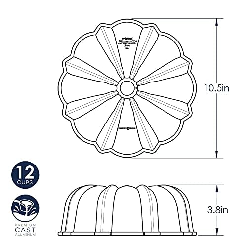 Nordic Ware Original Bundt, 12-Cup, Bronze