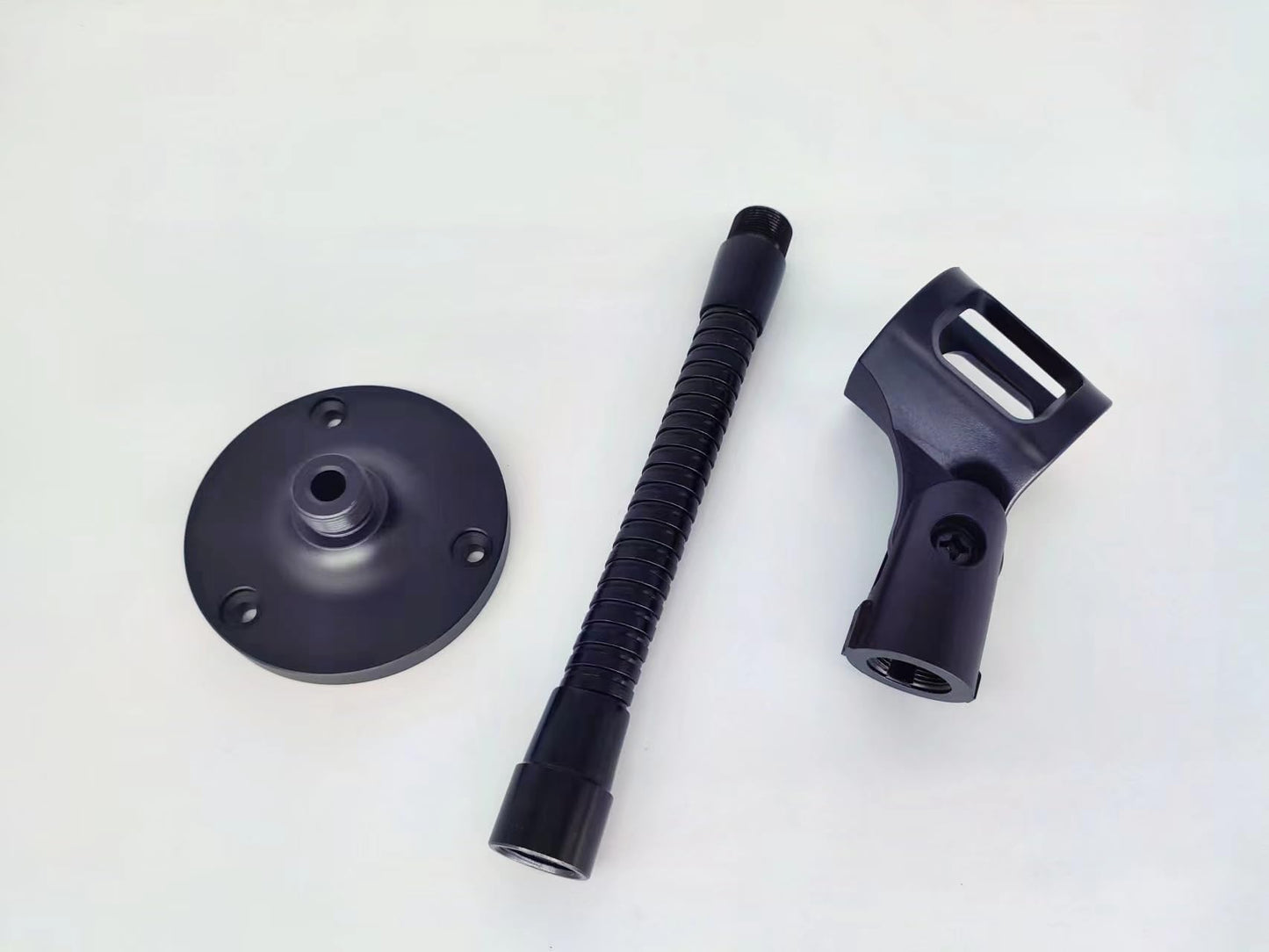 Mic Holder,Cellphone Holder With 6Arm & Mic Clip,Phone Clip With Heavy-Duty & Stable Round Base Fits For All Mobile Phone And Mi