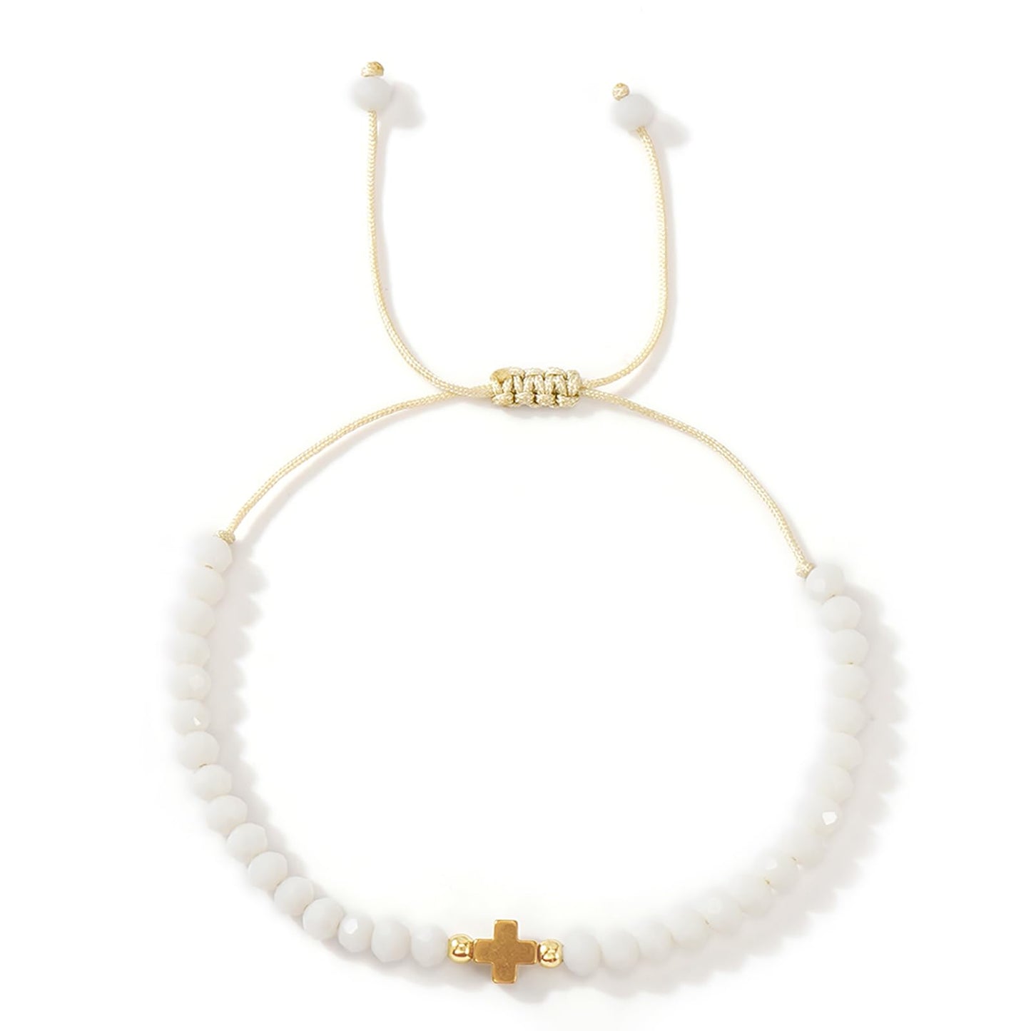 Opalencian Yellow Crystal Beads Drawstring Bracelet for Women,Exquisite Love Heart Bracelets Charm Beads Good Luck Handmade Fashion Jewelry Gifts