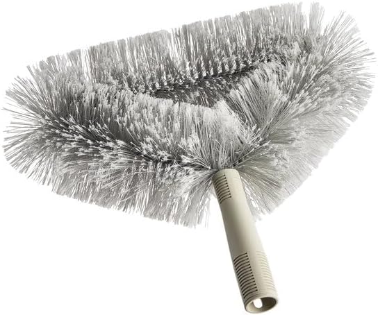 15-Inch Wall, Ceiling and Fan Duster Brush with Vinyl Bristles, Gray