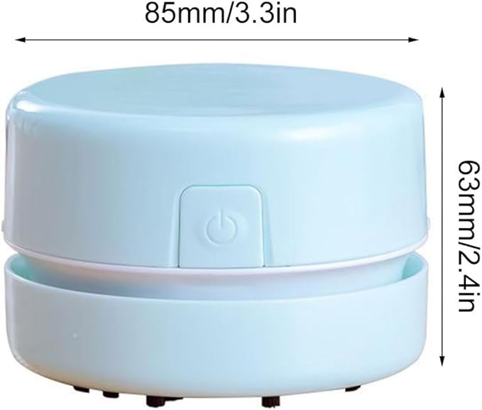 Desktop Vacuum Cleaner Mini Table Dust Diamond Paint Sweeper 8.5x6.3cm No Battery