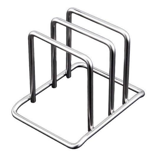 Teensery Cutting Board Holder Stainless Steel Wire Chopping Board Stand Cutting Board Storage Rack Organizer with 2 Slots for Kitchen Countertop, 1 Piece