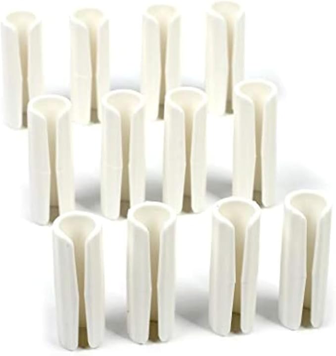 12 Pc White Bed Sheet Grippers Fasteners Clips Keep Sheets Snug Mattresses Raised Edge Sheet Fasteners