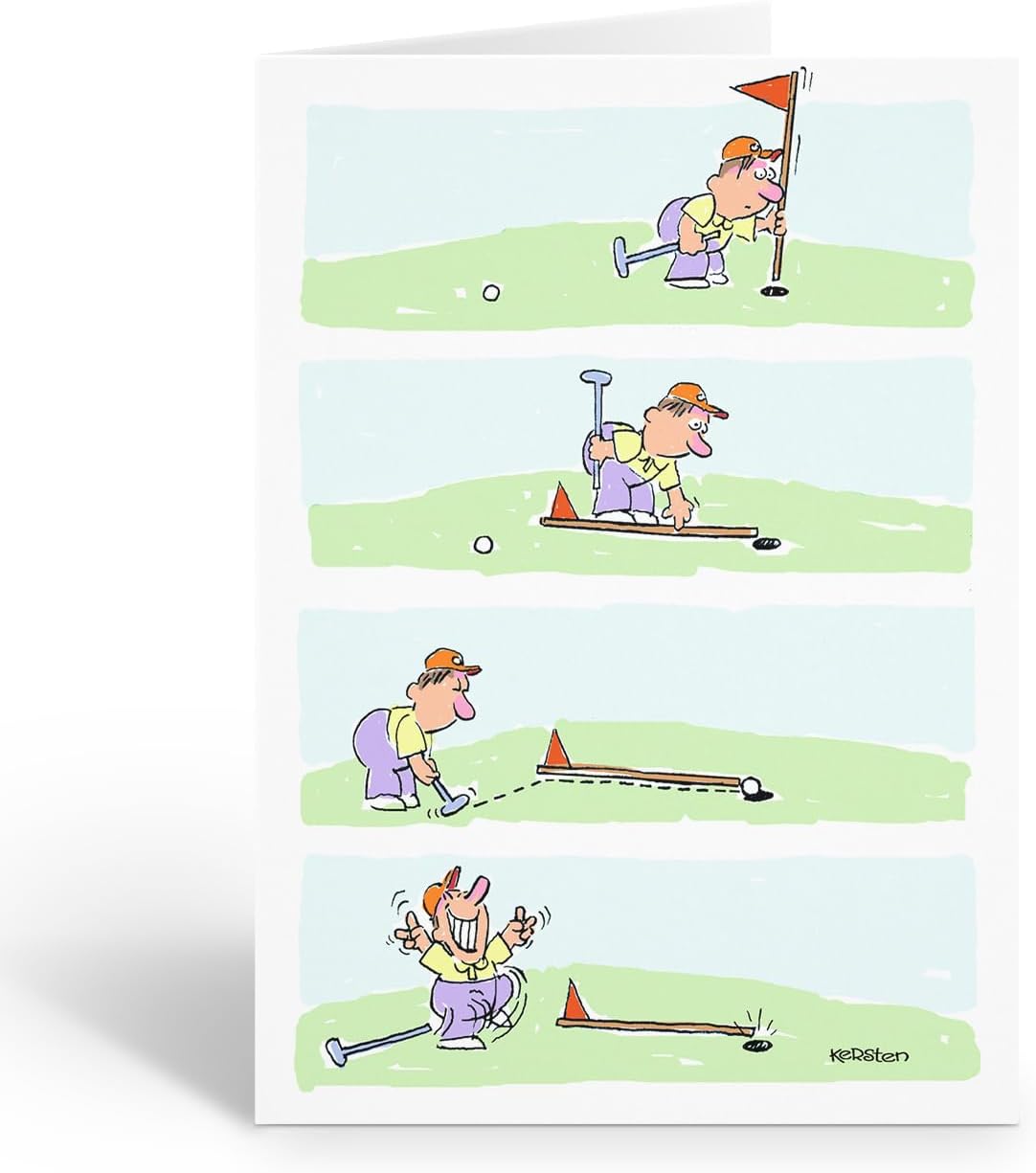 Stonehouse Collection | Funny Golf Note Card Pack | Golfing Note Cards| 10 Boxed Cards and Envelopes