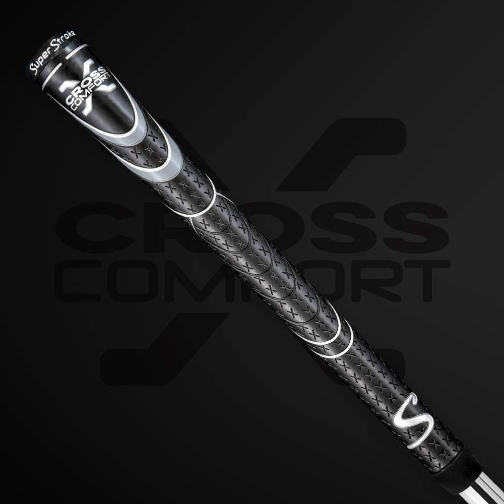 SuperStroke Cross Comfort Golf Club Grip | Soft & Tacky Polyurethane That Boosts Traction | X-Style Surface & Non-Slip | Swing Faster & Square The Clubface More Naturally