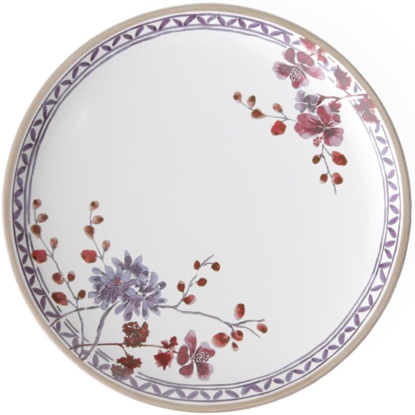 Villeroy & Boch Artesano Provencal Lavender Dinner Plate : Floral, 10.5 in, Premium Porcelain, White/Multicolored