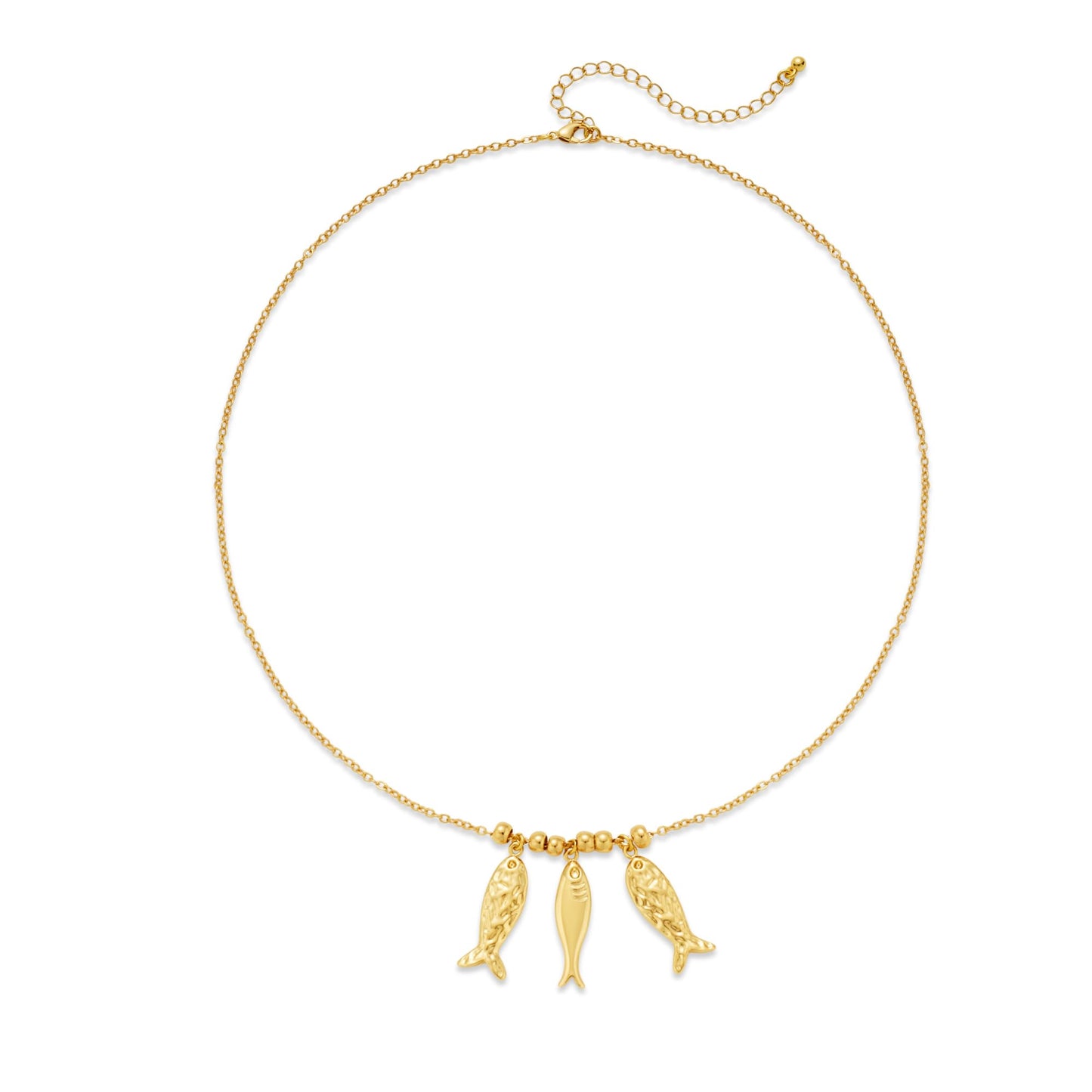 MURNA KARE Beach Fish Necklaces for Women - Beachy Gold Fish Pendant Necklace, Waterproof Ocean Summer Beach Jewelry