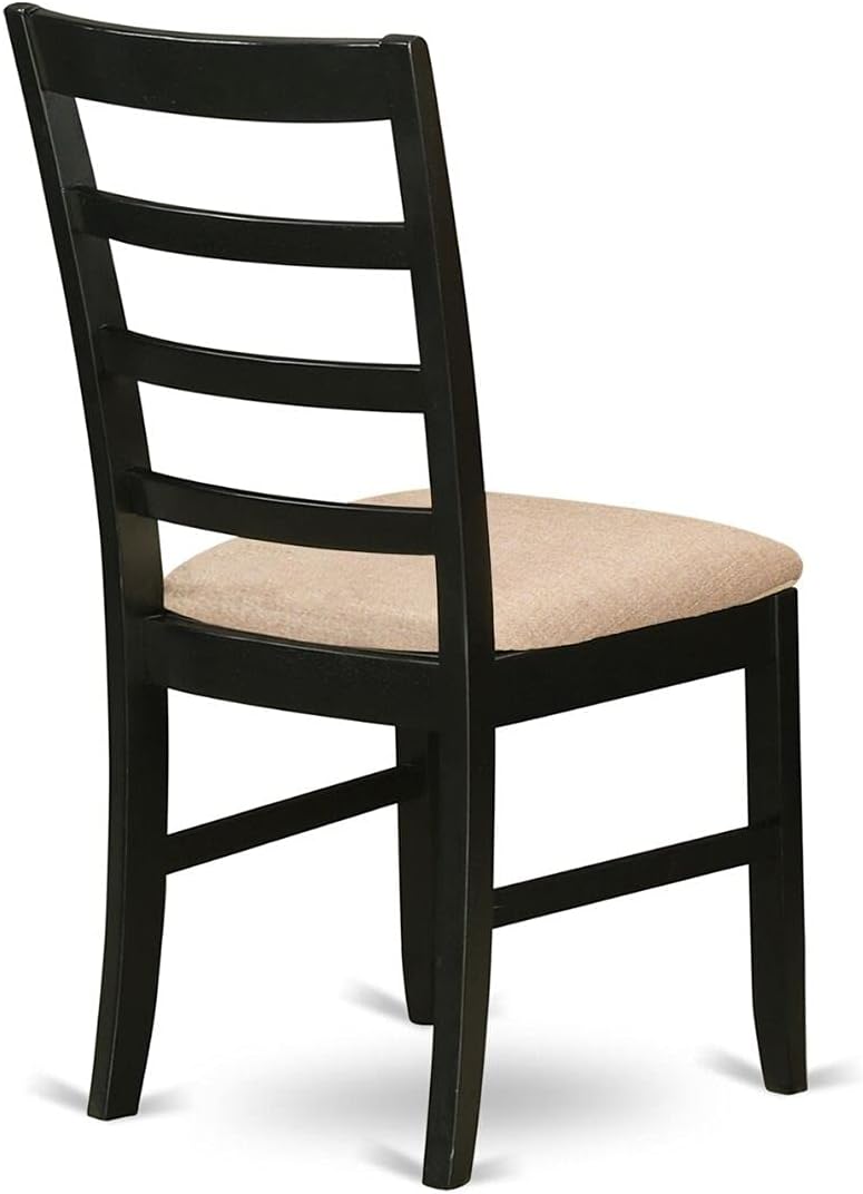 East West Furniture CAPF6-CAP-C 6 Piece Dining Table Set Contains a Rectangle Kitchen Table and 4 Linen Fabric Dining Chairs with a Bench, 36x60 Inch, Cappuccino