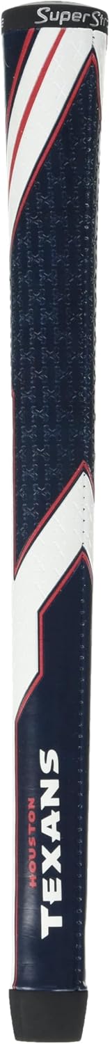 SuperStroke NFL Golf Club Grip, Standard Size, Black, Rubber, Textured