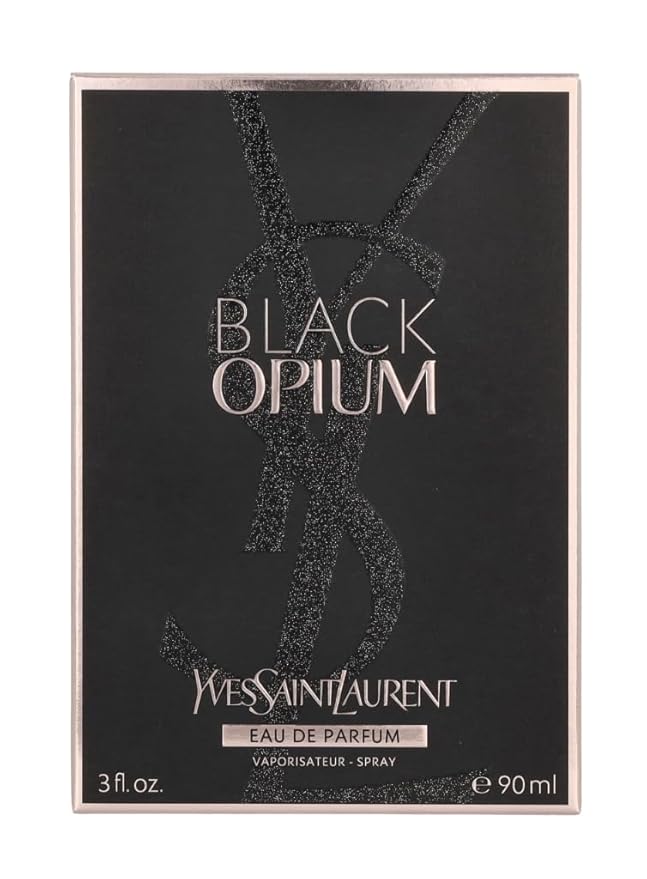 Yves Saint Laurent Eau De Parfum Spray for Women, Black Opium, 3 Ounce