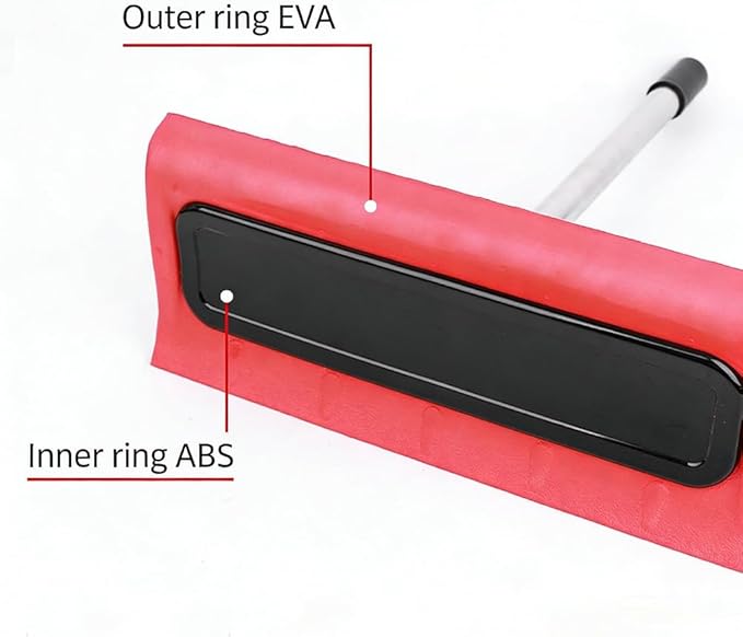 Snow Roof Rake, Foam Head Roof Snow Rake, Foam Broom Scraper for Clearing, Adjustable Telescoping No-Scratch Snows Broom, for Windshields, , Solar Panels and Shingle Overhangs (Only Head)