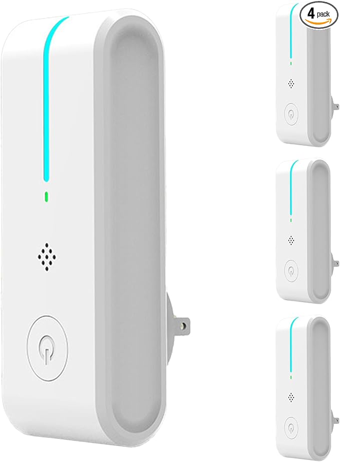 Air Ionizers for Home Plug In(4 Pack):Air Purifier Plug in with Night Light,Negative Ion Generator,Quiet Operation Air Freshener for Pet Odor,Home,Kitchen Odor,Dust,Smoke Smell