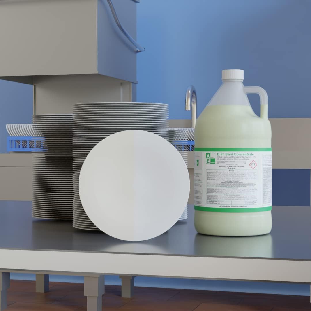 Dish Chlorine Concentrate - Food Contact Surfaces- Commercial Dishwasher - No Rinse - Food Service Kitchen - Multi-Use - Makes one 5-Gallon Pails (Diluted Further to 1,280 Gallons)