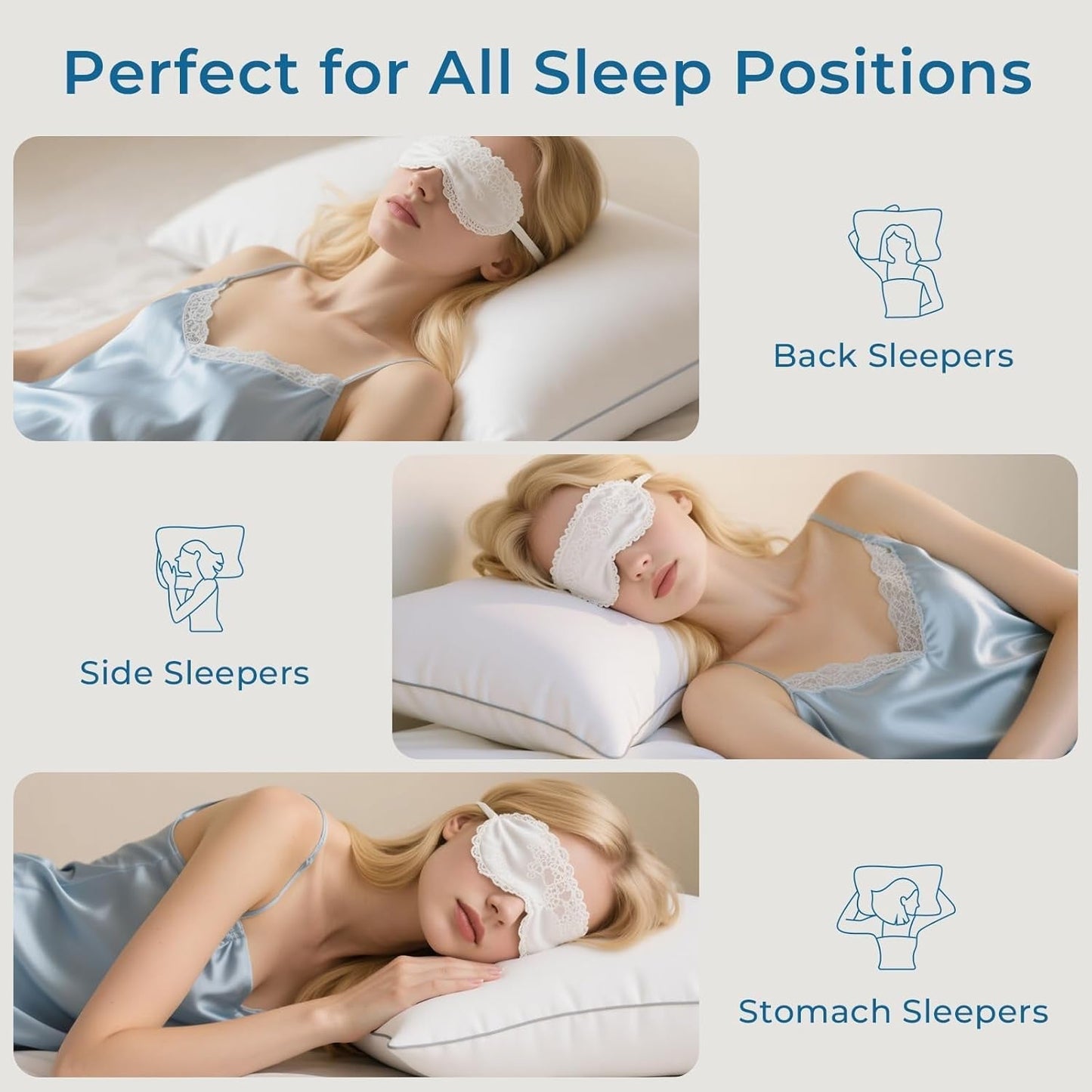 King Size Pillows Set of 2, Bed Pillows for Side, Back, and Stomach Sleepers - Oeko-Tex Certified Supportive down Alternative Plump Filling - Hotel Quality and Machine Washable, 2 Pack