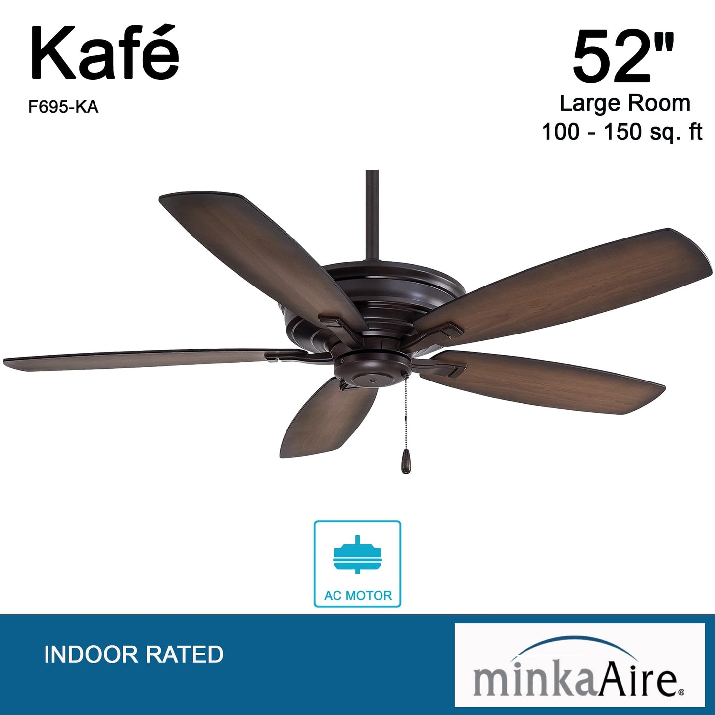 Minka-Aire F695-Ka Kaf   52 Inch Ceiling Fan In Kocoa Finish