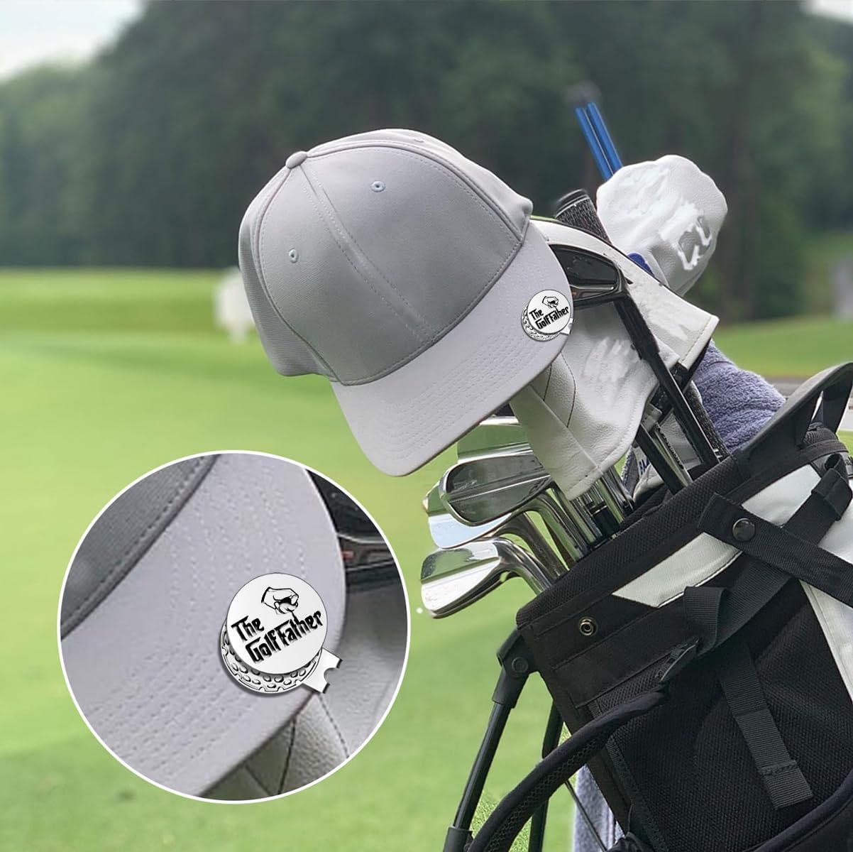 Best Dad by Par Golf Ball Markers, Men's Golf Accessories, Birthday Retirement Golf Gifts for Dad Husband Grandpa