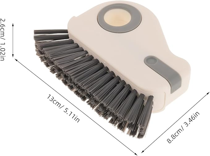 Generic 2PCS Window Groove Cleaning Brush - Sliding Door Track Cleaner Grout Cleaner Tool - Grip Brush Hard Bristle for Crevice Window Sill Sink