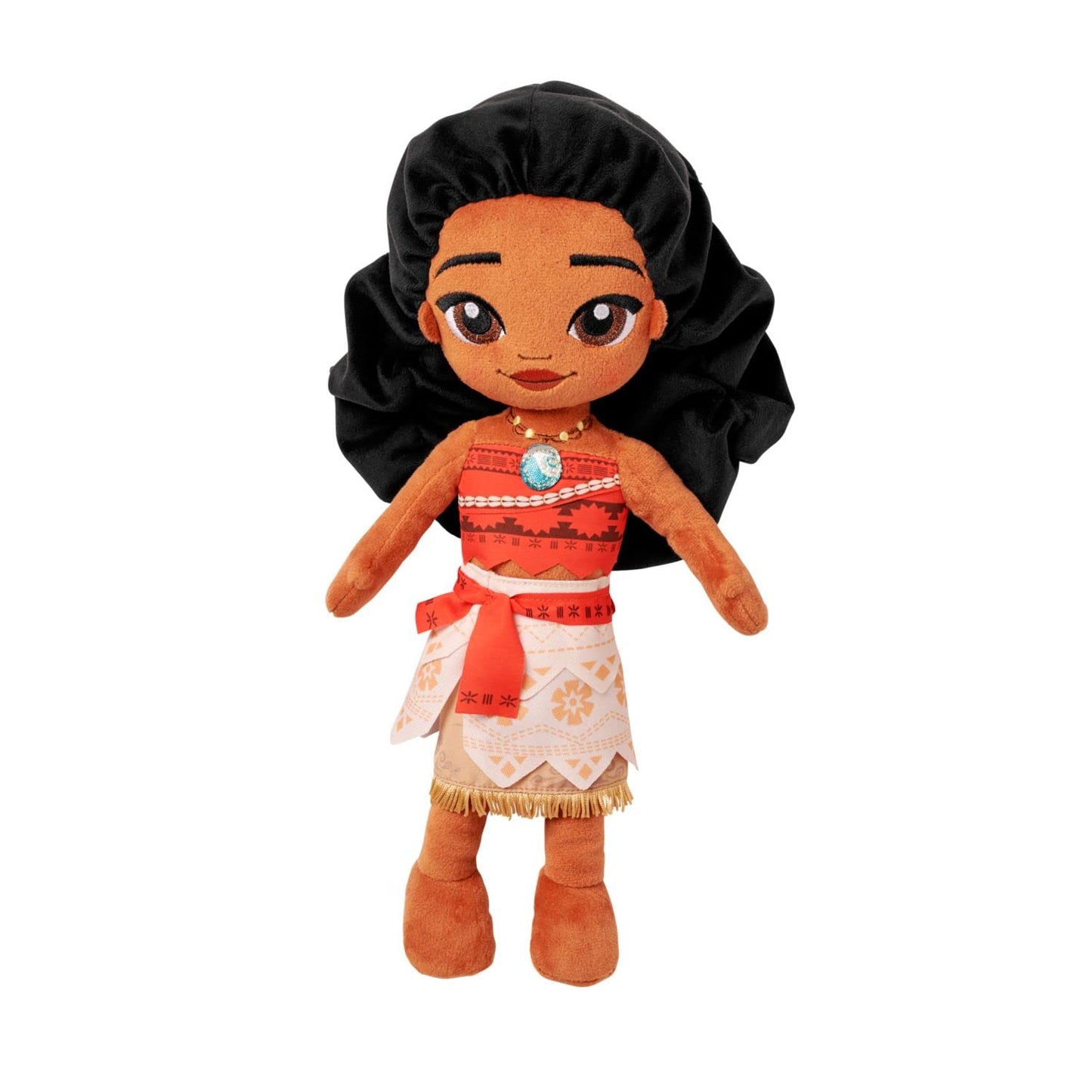 Disney Store Official Princess Plush Doll, Moana, Medium 14 Inches, Soft Plushy with Embroidered Features, Princess Toys for Girls, Disney Dolls, Stuffed Animals for Girls