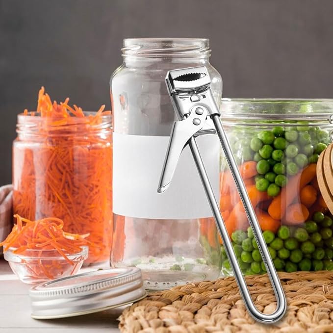 Jar Opener for Weak Hands, 2026 New Adjustable Stainless Steel Jar Opener, Upgrade Multifunctional Stainless Steel Can Opener, Jar Lid Gripper Bottle Opener Kitchen Accessories (2)