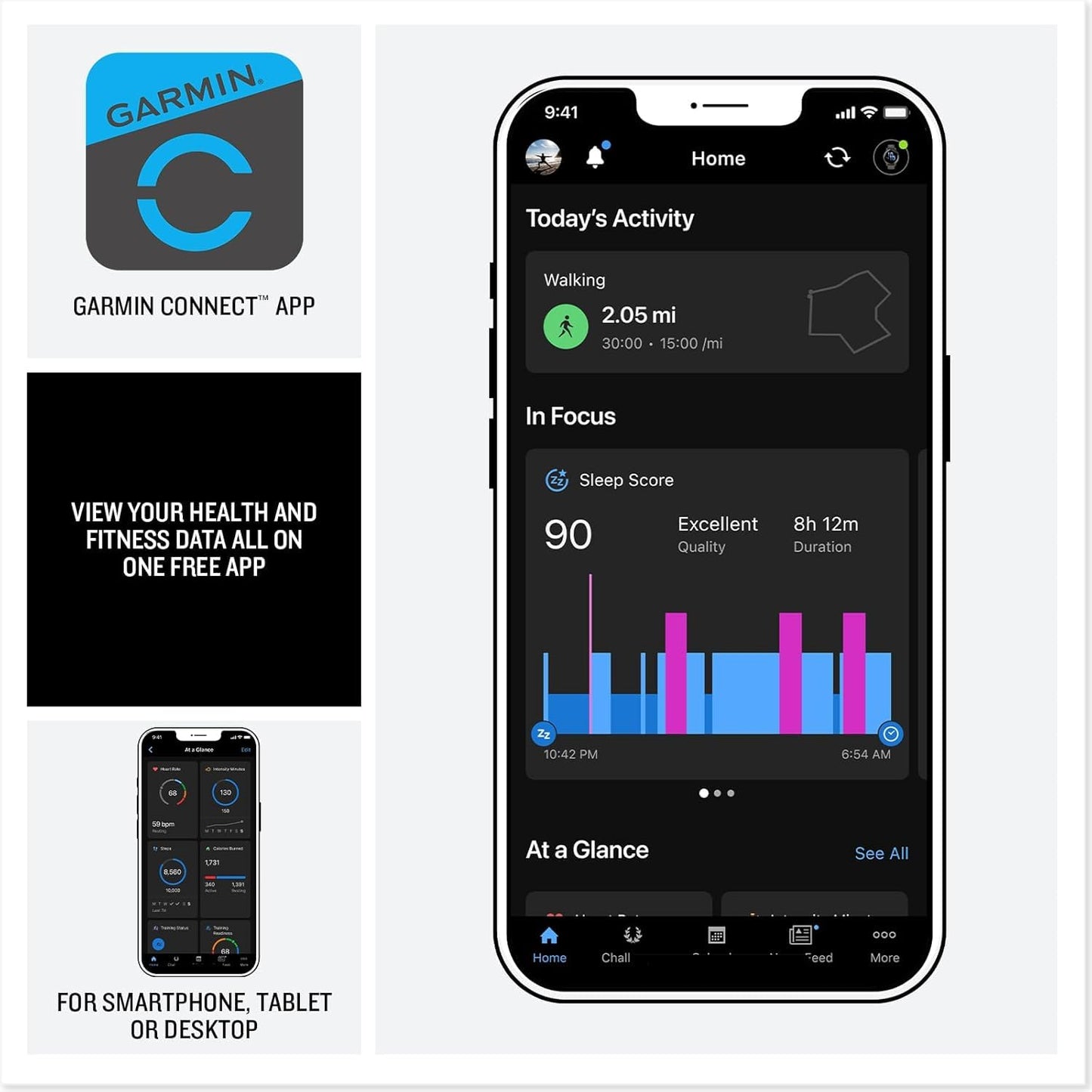 Garmin Vivoactive 6 Gps Smartwatch With Amoled Display, Slate | Advanced Health And Fitness Features, Up To 11 Day Battery, Ener