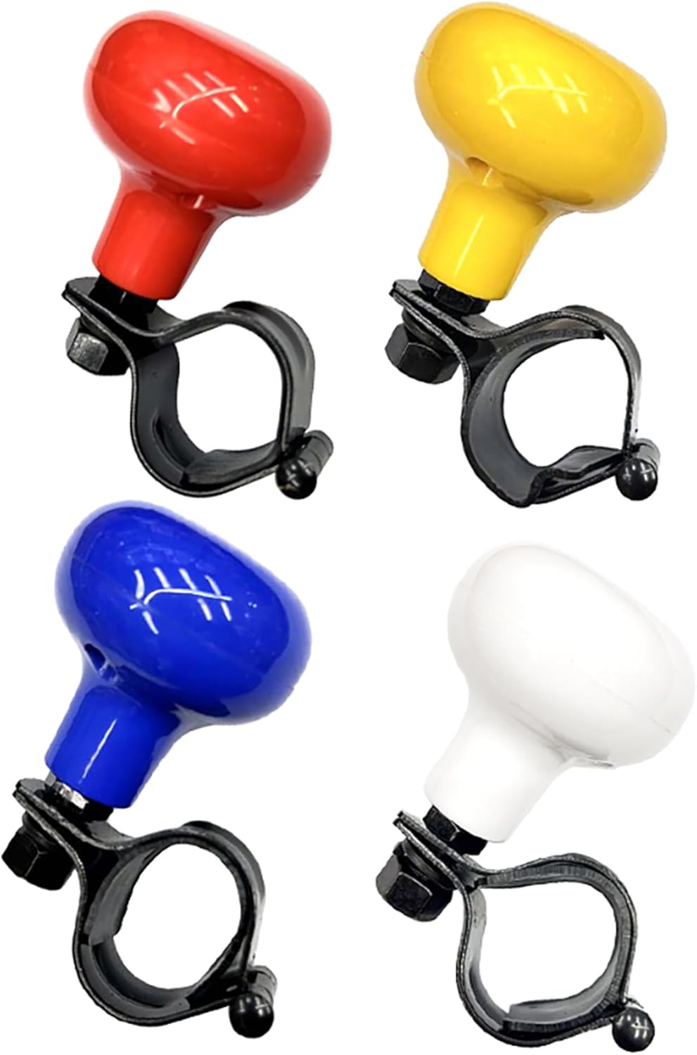 Riloer Steering Wheel Spinner Suicide Knob for Steering Wheel Booster Ball Non Slip Booster Knob Suicide Knob 360 Degree Booster Knob Suicide Knob for Car Red