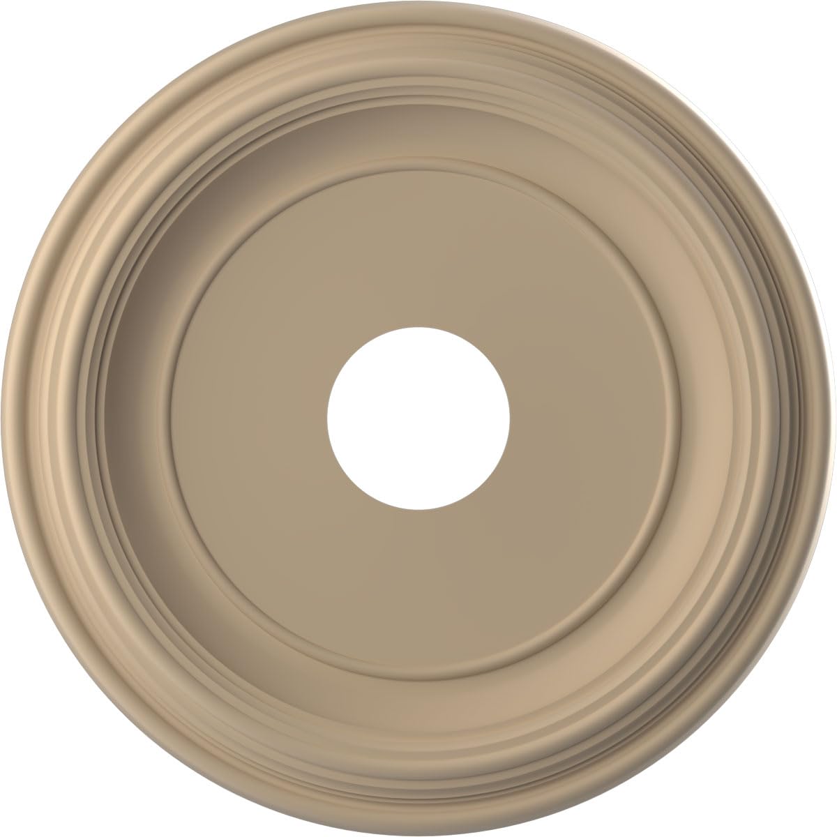 Ekena Millwork 16Od X 3 1/2Id X 1 3/8P Traditional Thermoformed Pvc Ceiling Medallion (Fits Canopies Up To 9 1/2), Ultracover Sa