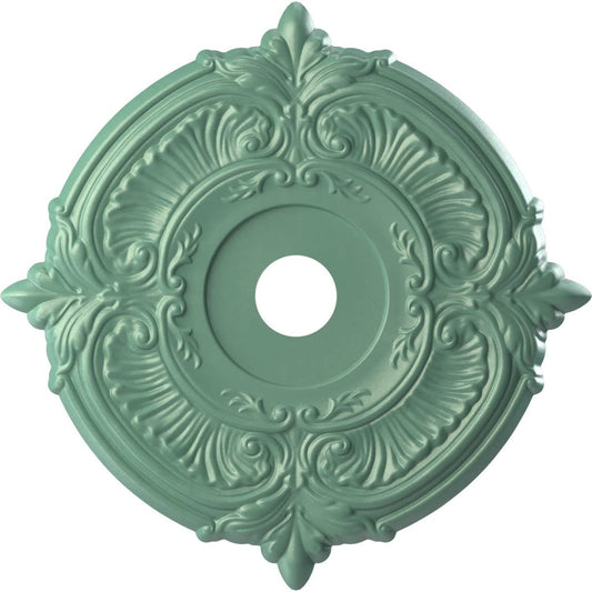 Ekena Millwork Cmp22Atfsm Attica Thermoformed Pvc Ceiling Medallion (Fits Canopies Up To 7 3/4), 22Od X 3 1/2Id X 1P, Universal