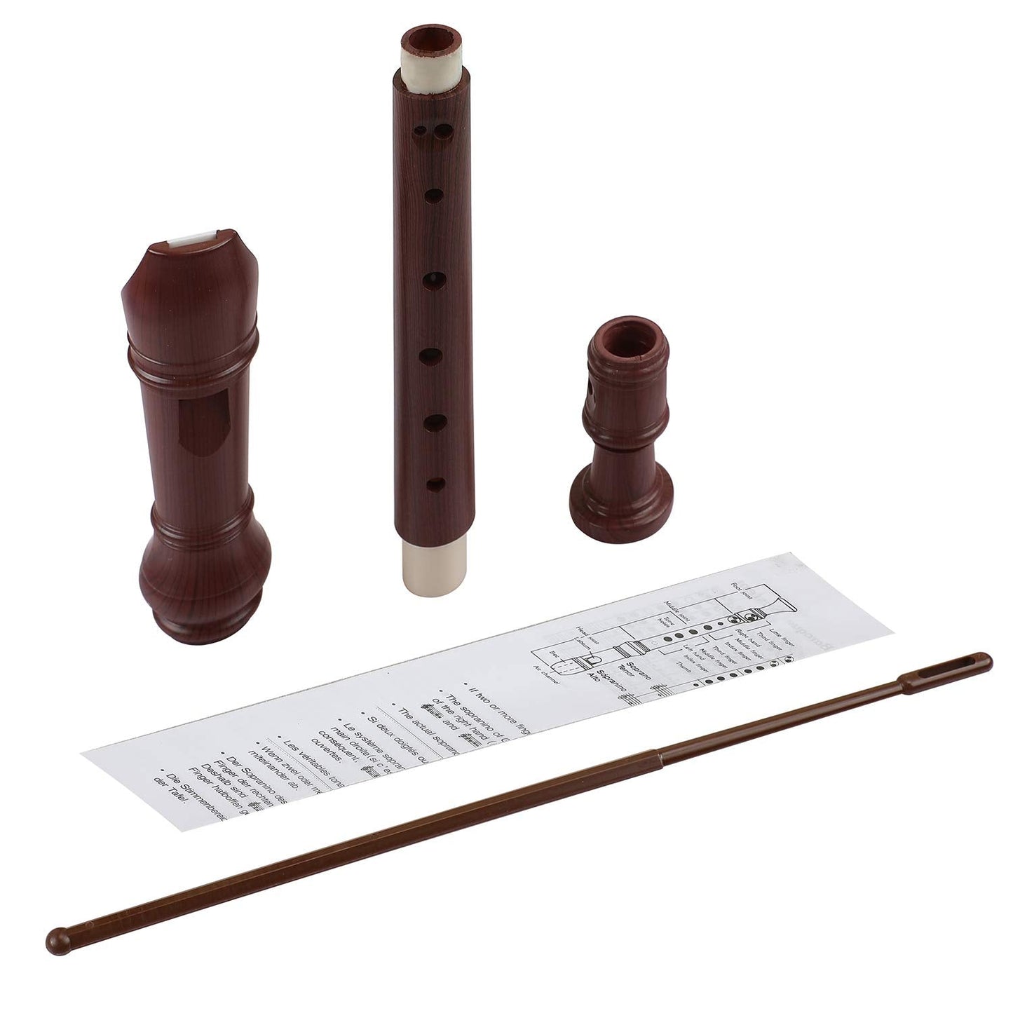 Recorder 8 Hole Treble Flute Descant Flauta Soprano Recorder Professional Clarinet German Style C Key For Student Adults Teach B