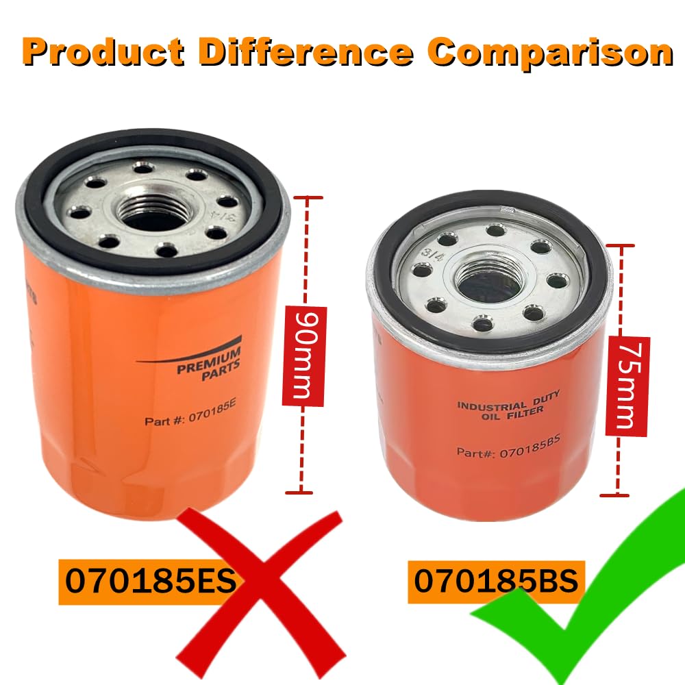 Gewxgzo 75Mm 070185Bs Oil Filter Replaces Ge-Nerac 070185B 070185D 070185Ds 070185 70185 Generators (2)