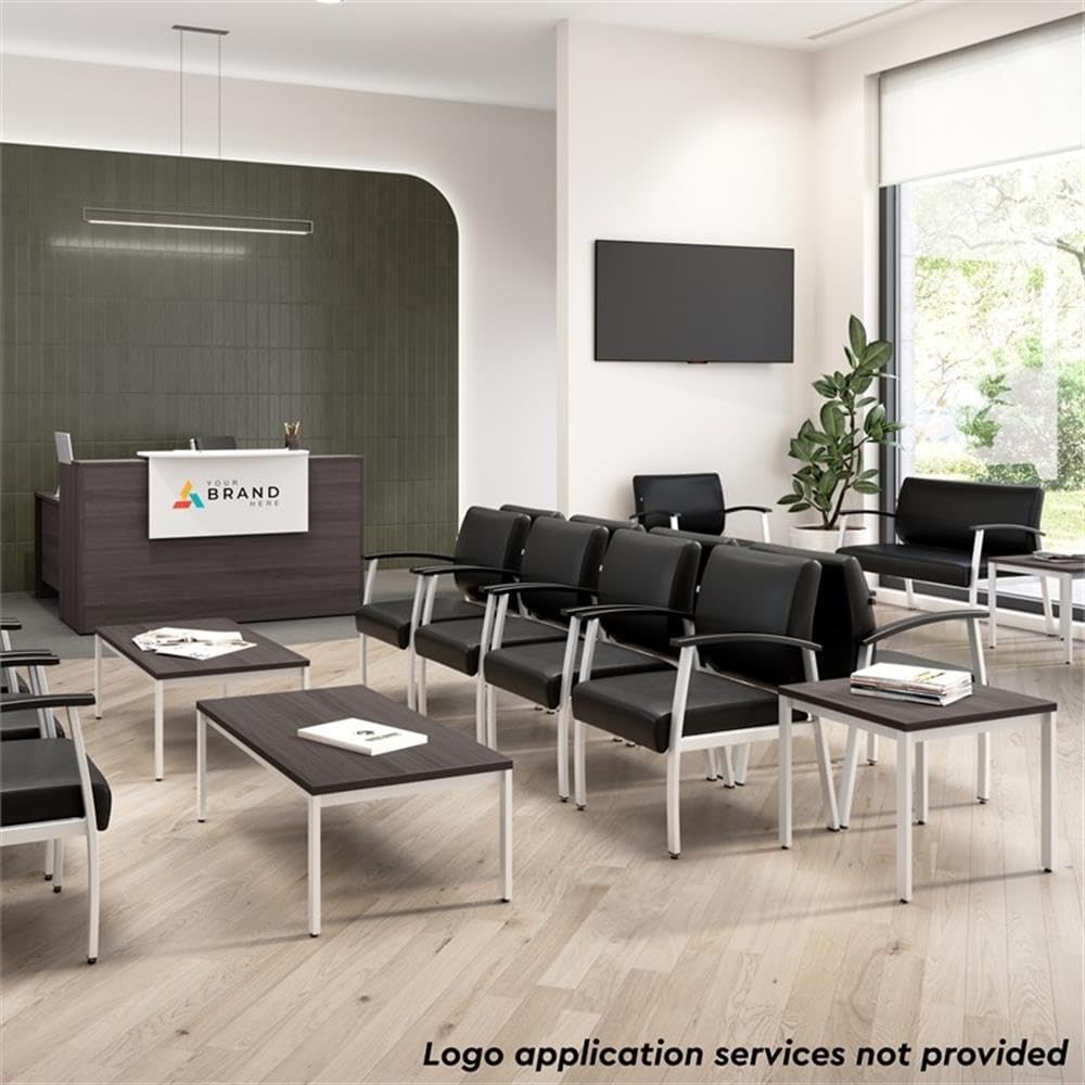 Bush Business Furniture Arrive 3 Drawer Mobile File Cabinet - Assembled in Storm Gray, Rolling Document Storage for Reception Area or Professional Office