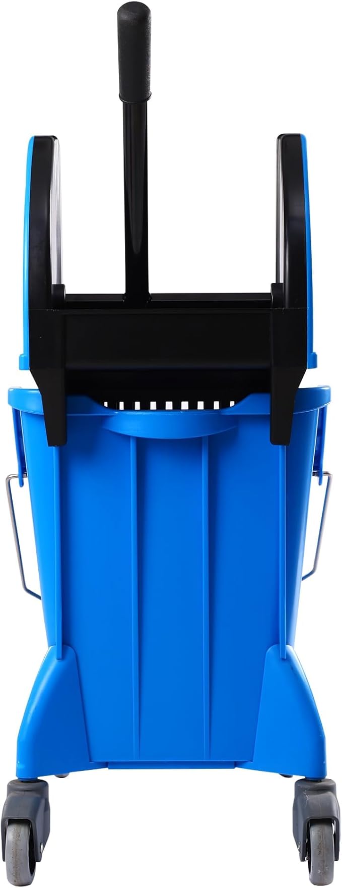 Mop Bucket with Wringer,Mop Bucket Separate Dirty Water for Floor Cleaning,Commercial Mop Buckets on Wheels,Blue